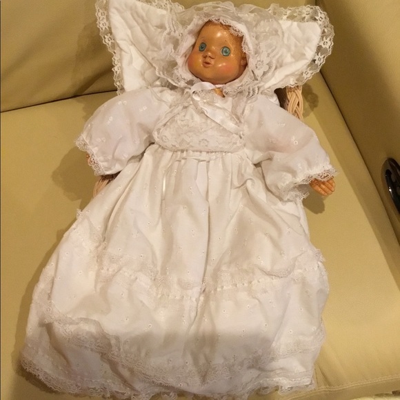 Raikes wooden face and hands, baby doll